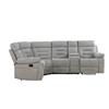 Wesley Armless Sectional Grey