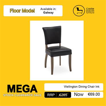 Wellington Dining Chair Blue Velvet