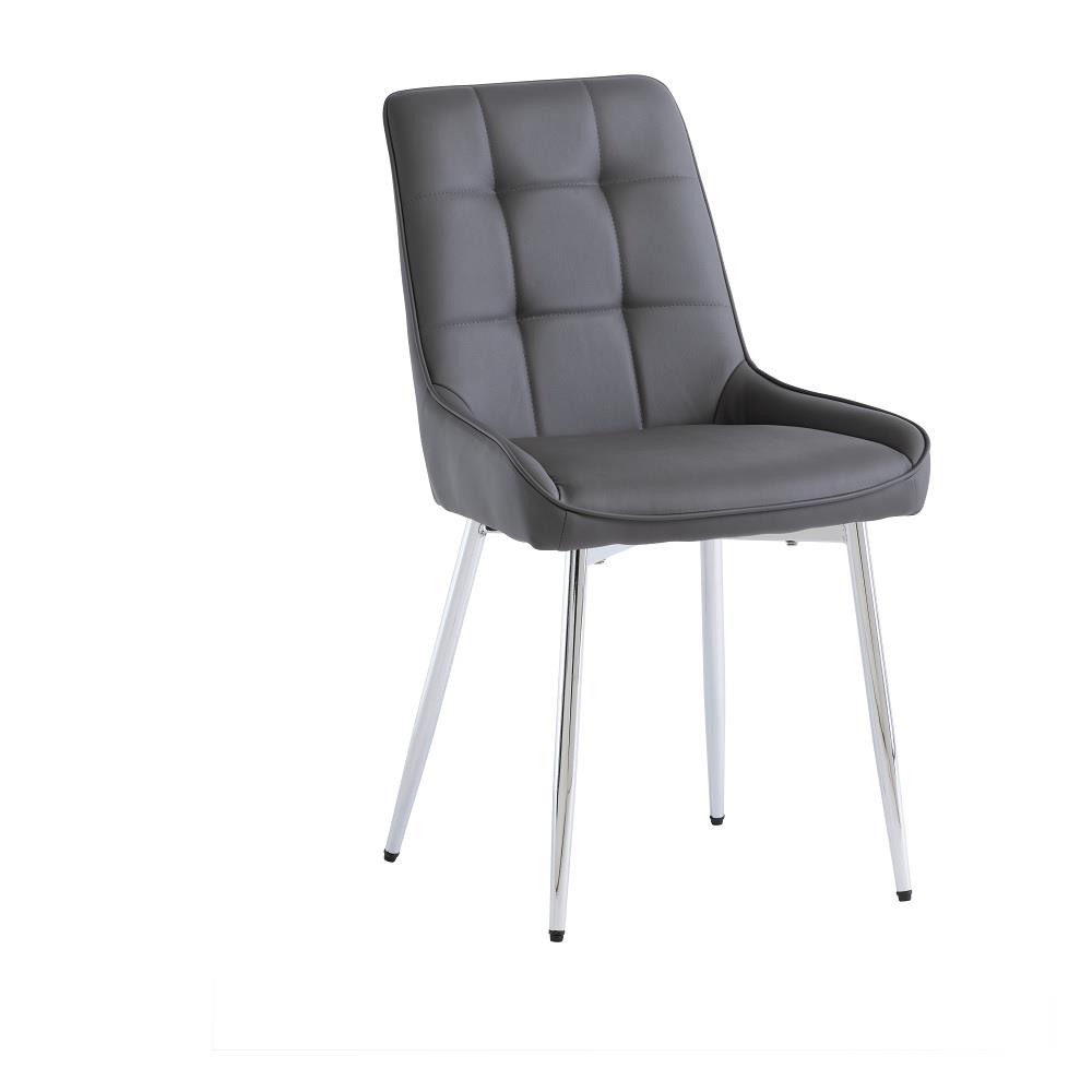 Belmont Dining Chair Grey / Chrome Leg Castle Davitt Furniture