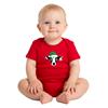 Red Baby Grow Christmas Calf