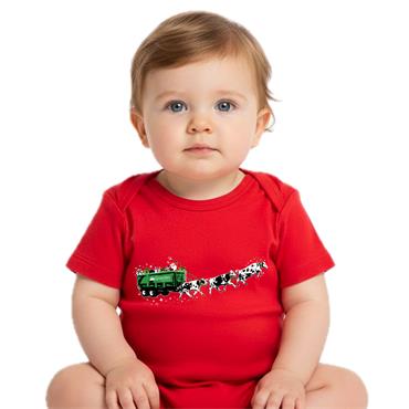 Christmas Sleigh Red Baby Grow