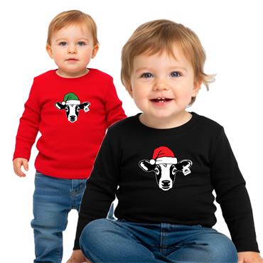 Christmas Calf Baby LS T-Shirt