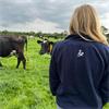 Cows & Coffee - Navy Quarter Zip Sweatshirt