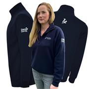 Cows & Coffee - Navy Quarter Zip Sweatshirt