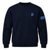 Cows & Coffee Sweatshirt Blue Embroidery