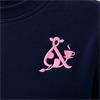 Cows & Coffee Sweatshirt Pink Embroidery