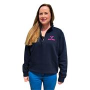 Dairy Girls - Navy Half Zip