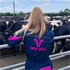 Dairy Girls - Womens Double-Zip Overalls