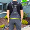 Grasstec - Grey Stretch Work Bib & Brace