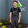 Grasstec - Grey Stretch Work Bib & Brace