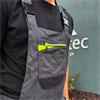 Grasstec - Grey Stretch Work Bib & Brace