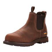 Groundbreaker Chelsea Waterproof Steel Toe Work Boot – Dark Brown / Black