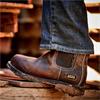 Groundbreaker Chelsea Waterproof Steel Toe Work Boot – Dark Brown / Black