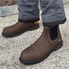 Groundbreaker Chelsea Waterproof Steel Toe Work Boot – Dark Brown / Black
