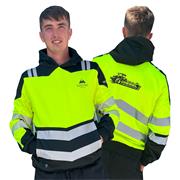 Grasstec Hi-Vis Yellow & Black Hoodie