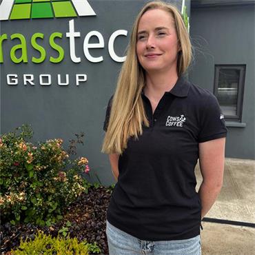 Ladies - Cows & Coffee - Embroidered Navy Polo T-Shirt