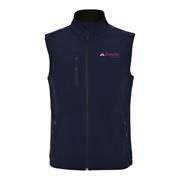 Ladies - Navy Grasstec Softshell Bodywarmer