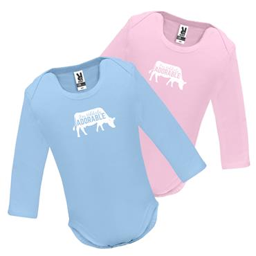 I'm Udderly Addorable Long Sleeve Baby Grow