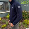 Mens - Cows & Coffee - Embroidered Navy Quarter Zip