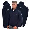 Mens - Cows & Coffee - Embroidered Navy Quarter Zip