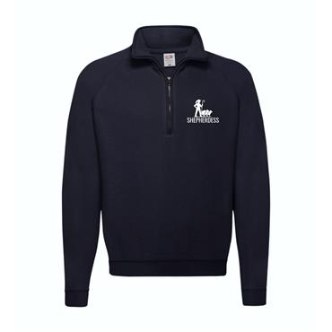 Women's - Shepherdess - Navy Quarter Zip Sweatshirt