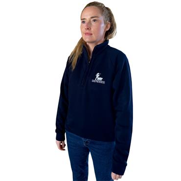 Women's - Shepherdess - Navy Quarter Zip Sweatshirt
