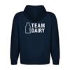 Team Dairy - Embroidered Navy Hoodie