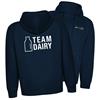 Team Dairy - Embroidered Navy Hoodie