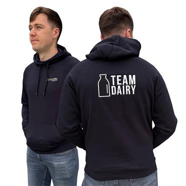 Team Dairy - Embroidered Navy Hoodie