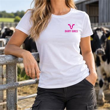 Womens Organic T-Shirt Dairy Girls