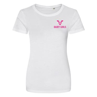 Womens Organic T-Shirt Dairy Girls