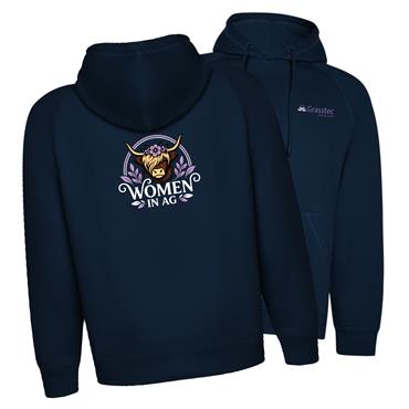 Women In Ag Highland Hoodie Embroidery