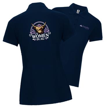 Women In Agriculture Highland - Navy Polo