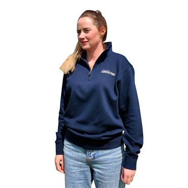 Women In Agriculture - Navy Half Zip