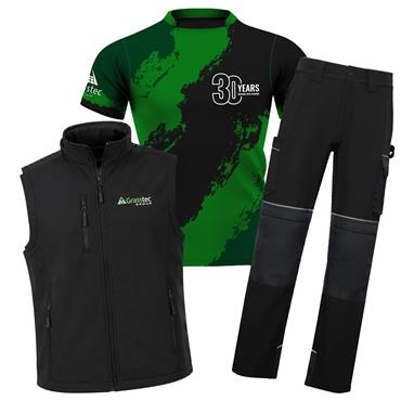 Grasstec 30 Years Jersey, Work Trousers & Gilet Bundle