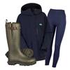 Women's Ridgeline Rhea Jacket, Infinity Leggings & Skellerup Quatro Sport Bundle