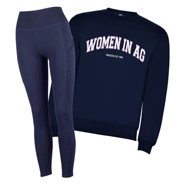 Women In Ag Sweatshirt & Leggings Set