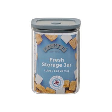 Kilner Fresh Storage Square Jar 1L