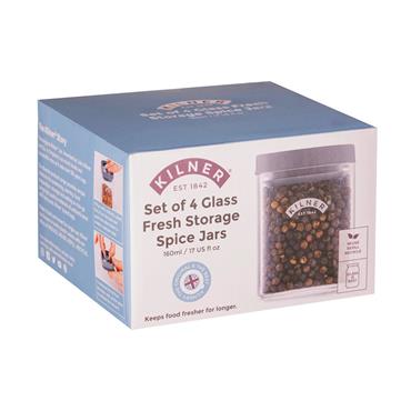 Fresh Storage Spice Jar 4 Piece Set