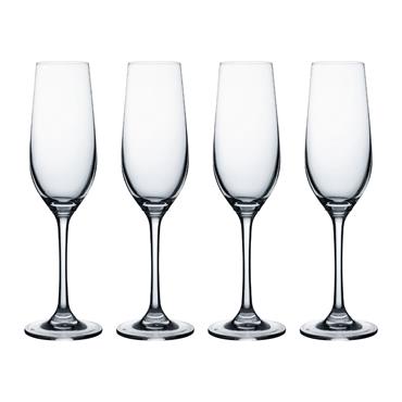 Kings Flute Set Of 4 Glasses