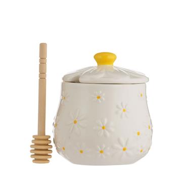 Daisy Honey Pot And Drizzler