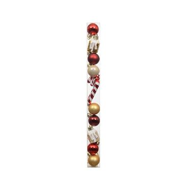 Kaemingk Mini Bauble Mix 11 Pack Assorted