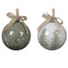 Bauble Shiny Bow 8cm Assorted