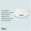 Morphy Richards Illumination Kettle 1.7L Matt Stainless Steel White
