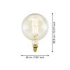 Eglo E27 Bulb G200 8w Amber 2100k