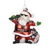 Santa Singing Microphone Decoration Red