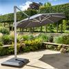 Hartman Caribbean Round Cantilever Parasol Dark Grey