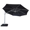 Caribbean Round Cantilever Parasol Solar Lights 3.5m
