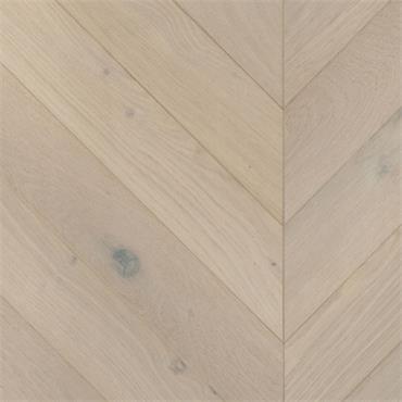 Mountain Chalk Oak Chevron Flooring 90x14mm (Per Pack)
