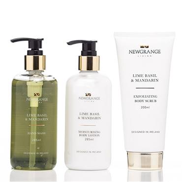 Newgrange Lime Basil & Mandarin Luxury Body Care Set 3